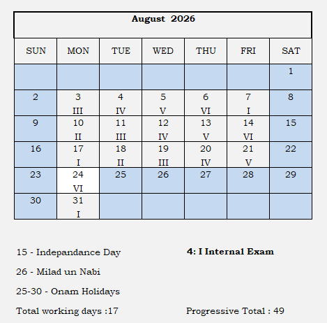 August 2026 Calendar