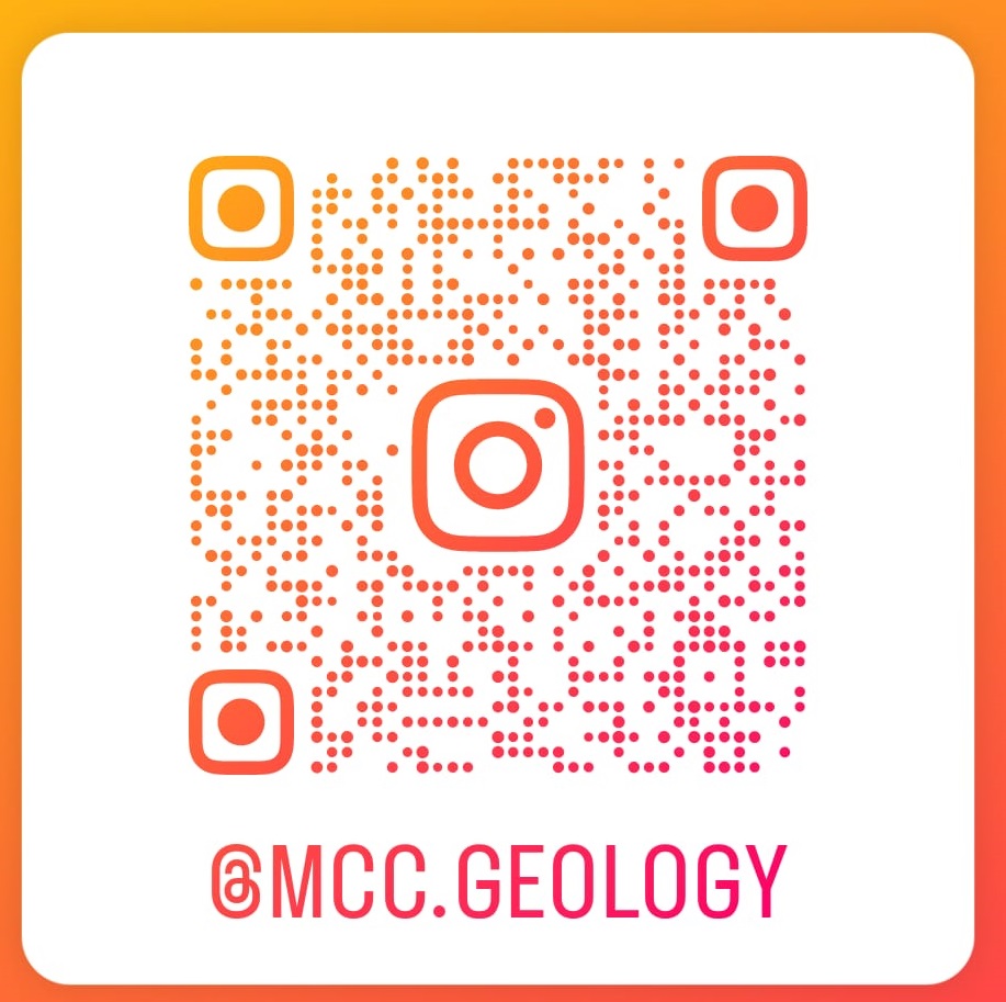 MCC Geology Department Instagram - field trips, rock samples, geology updates
